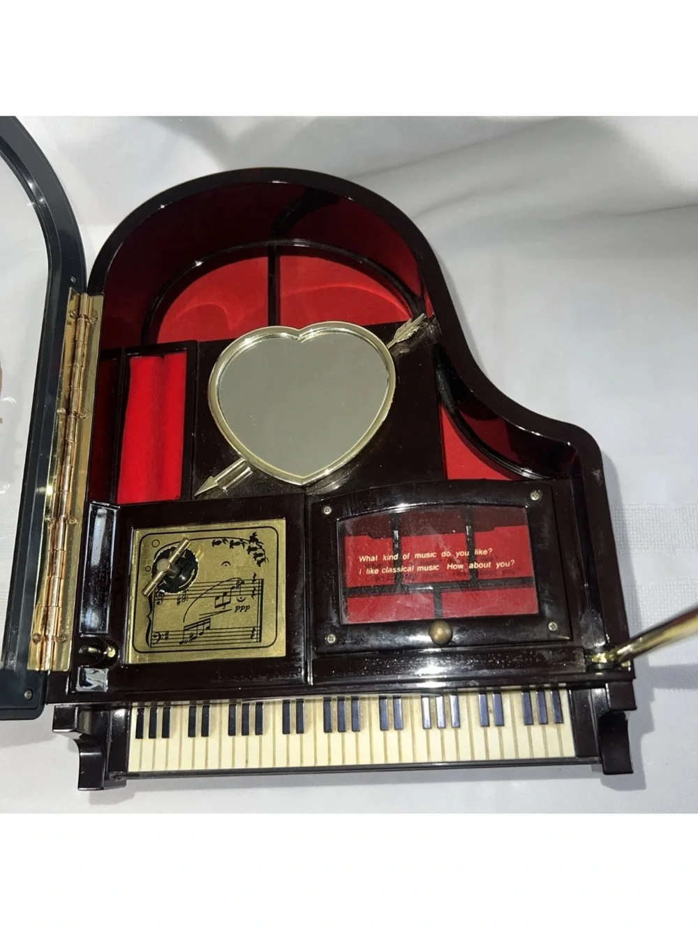 KINGS Vintage Mini Piano with Dancing Girl Inside Music PHANTOM OF THE OPERA